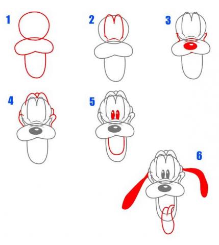 Как нарисовать Плуто Раскраска Как нарисовать Плуто